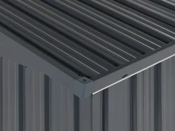 Store Beliani Puutarhavaja Teras Grafiitinharmaa 158 X 134 Cm Moena