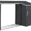 Ulkokalusteet<Beliani Puutarhavaja Teras Grafiitinharmaa 270 X 158 Cm Aosta