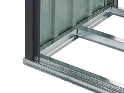 Ulkokalusteet<Beliani Puutarhavaja Teras Grafiitinharmaa 270 X 158 Cm Aosta