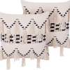 Tekstiilit<Beliani Puuvillainen Beige/Musta Tyynysetti 2 Kpl 45 X 45 Cm Thondi