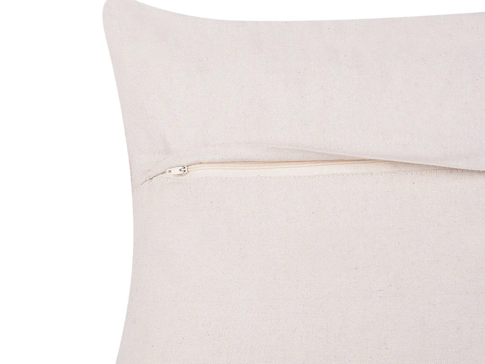 Tekstiilit<Beliani Puuvillainen Beige/Musta Tyynysetti 2 Kpl 45 X 45 Cm Thondi