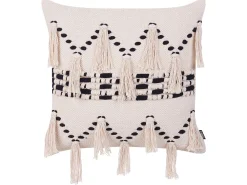 Tekstiilit<Beliani Puuvillainen Beige/Musta Tyynysetti 2 Kpl 45 X 45 Cm Thondi