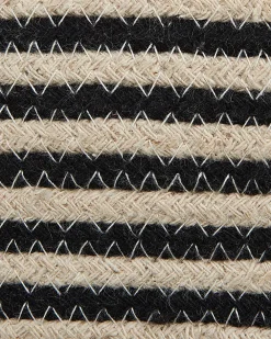 Best Beliani Puuvillakori Beige/Musta 41 Cm Yerkoy