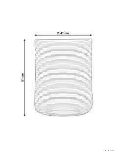 Best Beliani Puuvillakori Beige/Musta 41 Cm Yerkoy