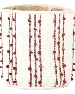 Sale Beliani Puuvillakori Beige/Punainen 2 Kpl Khel