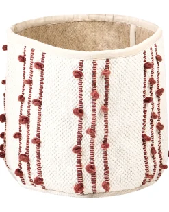 Sale Beliani Puuvillakori Beige/Punainen 2 Kpl Khel