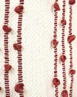 Sale Beliani Puuvillakori Beige/Punainen 2 Kpl Khel