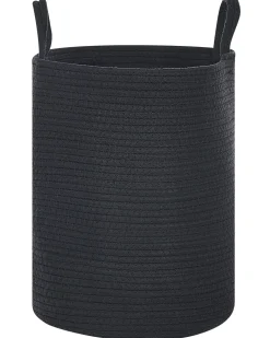 Säilytys<Beliani Puuvillakori Musta 34 Cm 2 Kpl Saryk