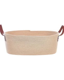 Säilytys<Beliani Puuvillakori Vaalea Beige 2 Kpl Gissar