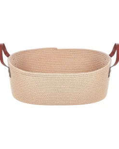 Säilytys<Beliani Puuvillakori Vaalea Beige 2 Kpl Gissar