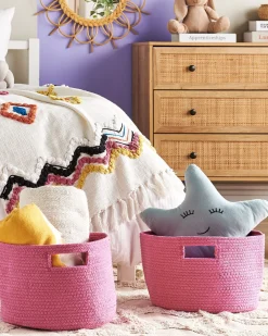 Lastenhuone<Beliani Puuvillakori Vaaleanpunainen 30 Cm 2 Kpl Chiniot