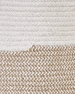 Säilytys<Beliani Puuvillakori Valkoinen/Beige 2 Kpl Pazha