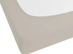 Online Beliani Puuvillalakana Muotoonommeltu Ruskeanharmaa 90 X 200 Cm Janbu