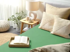 Lastenhuone<Beliani Puuvillalakana Muotoonommeltu Vihrea 90 X 200 Cm Janbu