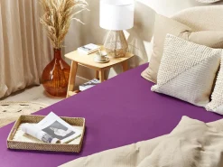 Hot Beliani Puuvillalakana Muotoonommeltu Purppura 200 X 200 Cm Janbu