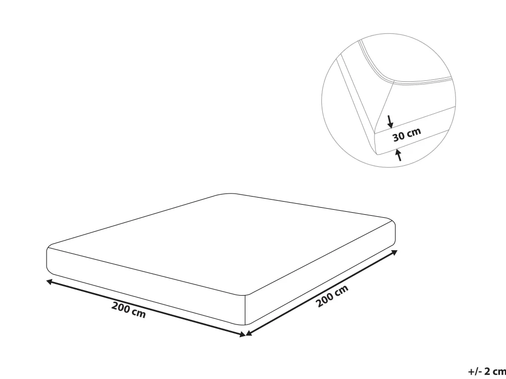 Best Sale Beliani Puuvillalakana Muotoonommeltu Laivastonsininen 200 X 200 Cm Janbu