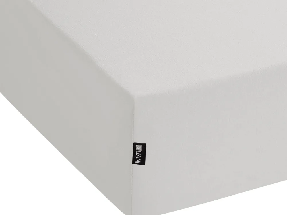 Tekstiilit<Beliani Puuvillalakana Muotoonommeltu Vaaleanharmaa 200 X 200 Cm Janbu