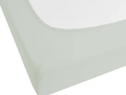 Online Beliani Puuvillalakana Muotoonommeltu Vaaleanvihrea 200 X 200 Cm Janbu