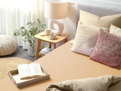 Online Beliani Puuvillalakana Muotoonommeltu Hiekanruskea 200 X 200 Cm Janbu