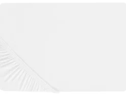 Lastenhuone<Beliani Puuvillalakana Muotoonommeltu Valkoinen 90 X 200 Cm Janbu