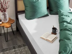 Lastenhuone<Beliani Puuvillalakana Muotoonommeltu Valkoinen 90 X 200 Cm Janbu