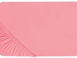 Cheap Beliani Puuvillalakana Muotoonommeltu Koralli 90 X 200 Cm Janbu