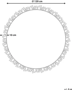 Cheap Beliani Pyorea Matto Juutti Beige 120 Cm Zonguldak