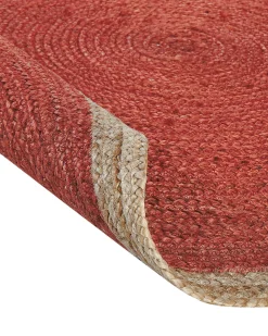 Clearance Beliani Pyorea Matto Juutti Koralli 120 Cm Menemen