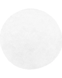 Clearance Beliani Pyorea Matto Kangas Valkoinen 140 Cm Demre