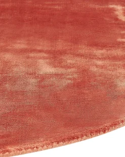 Matot<Beliani Pyorea Matto Viskoosi Oranssi 140 Cm Gesi Ii