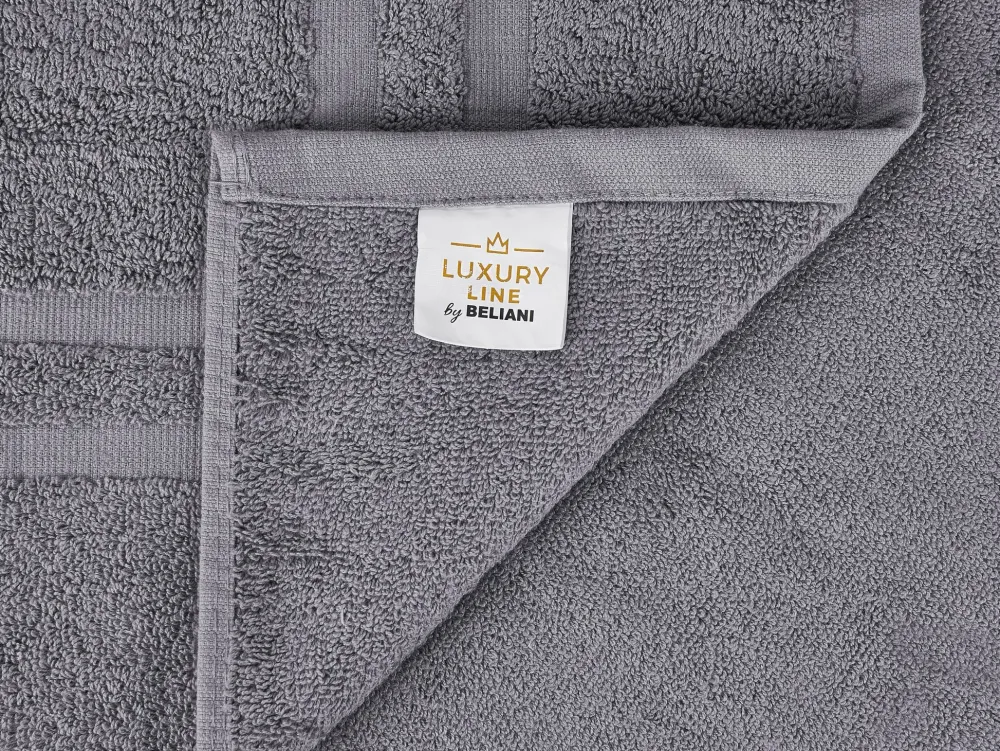 Flash Sale Beliani Pyyhesetti 11 Kpl Harmaa Puuvilla Areora