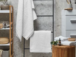 Online Beliani Pyyhesetti 4 Kpl Valkoinen Puuvilla Atai