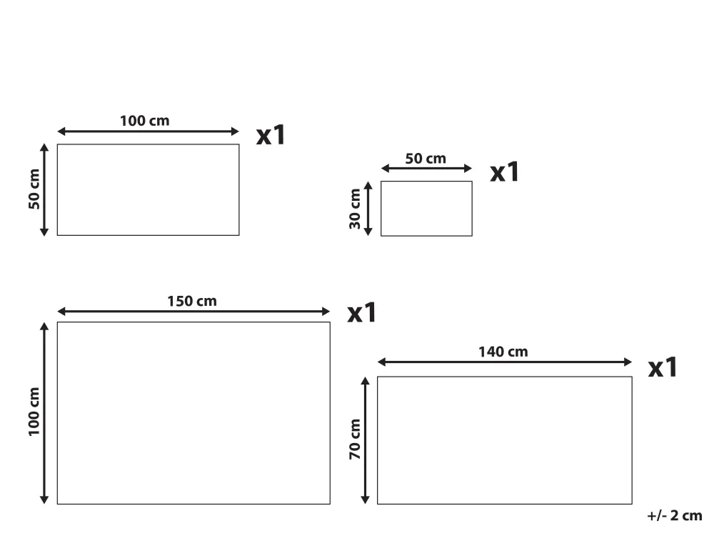 Online Beliani Pyyhesetti 4 Kpl Valkoinen Puuvilla Atai
