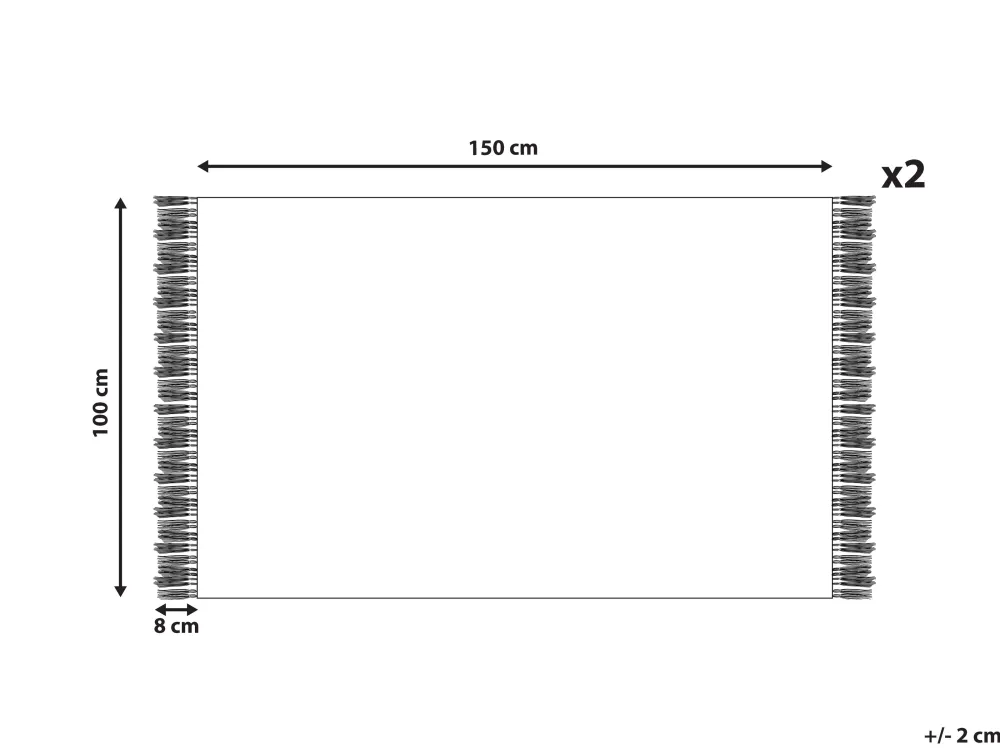 Tekstiilit<Beliani Pyyhesetti Puuvilla Beige 2 Kpl Atiu