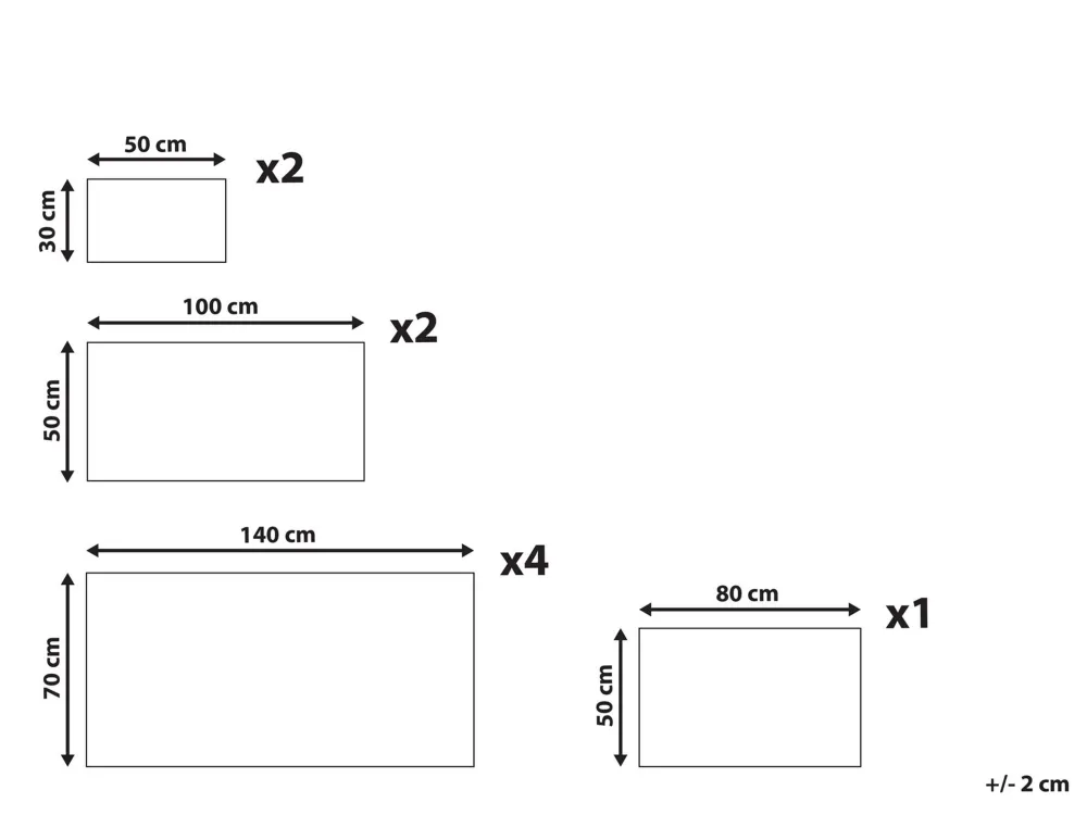Tekstiilit<Beliani Pyyhesetti Puuvilla Harmaa 9 Kpl Atiu
