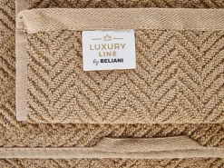 Tekstiilit<Beliani Pyyhesetti Puuvilla Hiekanruskea 9 Kpl Mitiaro