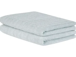 Cheap Beliani Pyyhesetti Puuvilla Mintunvihrea 2 Kpl Mitiaro