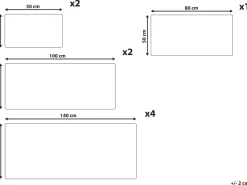 Tekstiilit<Beliani Pyyhesetti Puuvilla Oliivinvihrea 9 Kpl Mitiaro