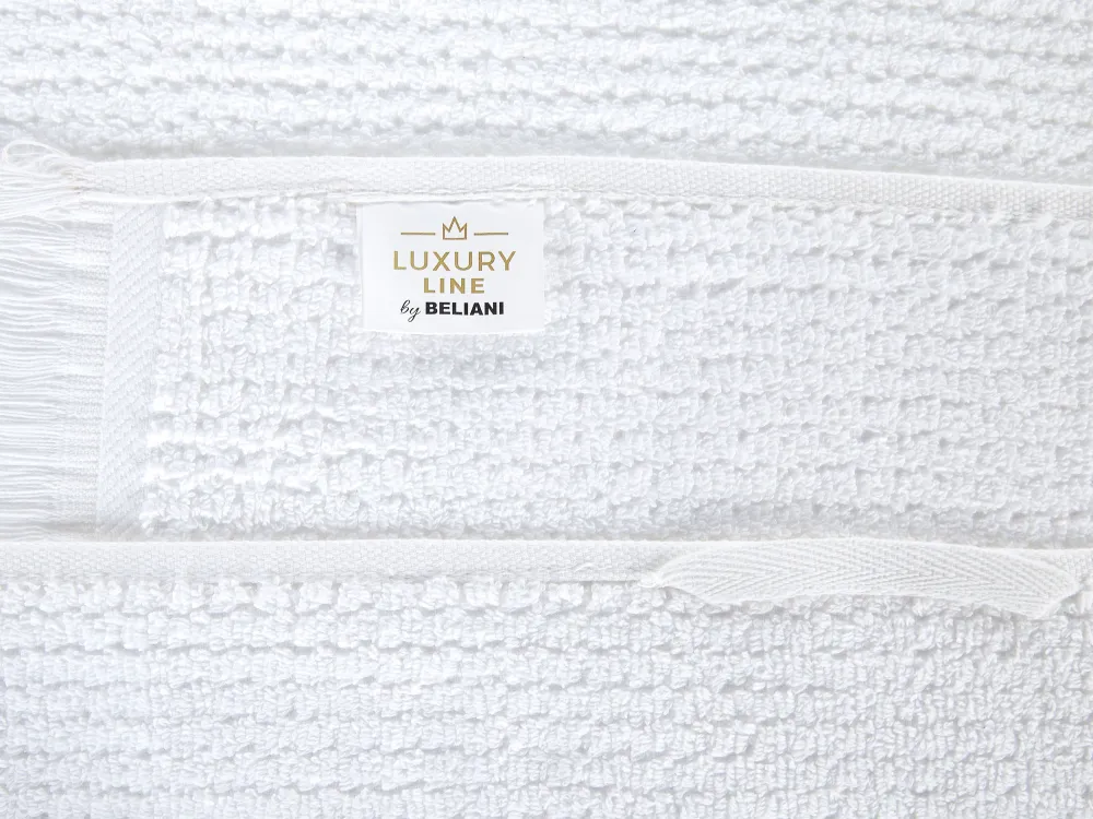 Tekstiilit<Beliani Pyyhesetti Puuvilla Valkoinen 9 Kpl Atiu