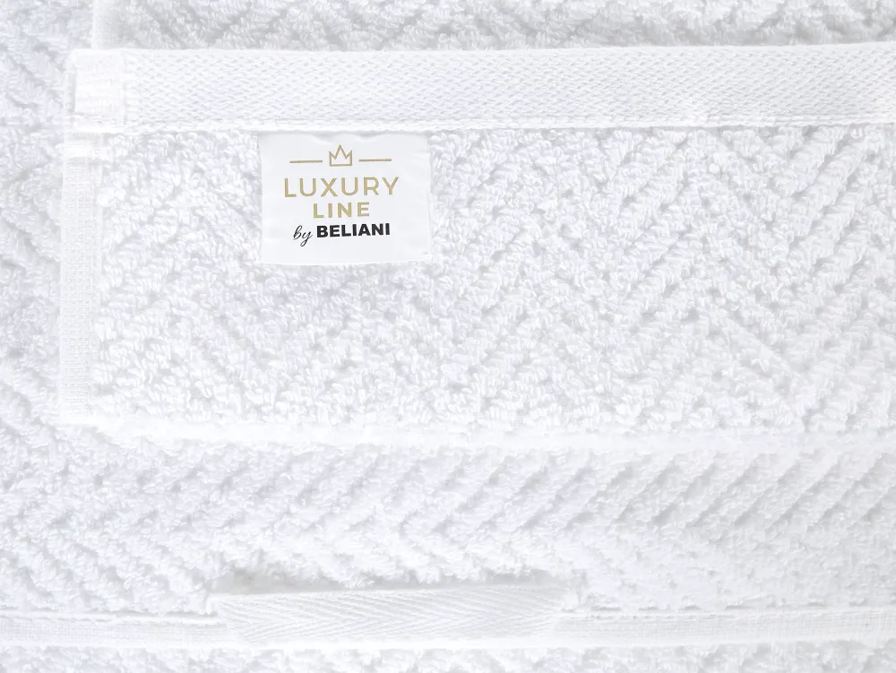 Tekstiilit<Beliani Pyyhesetti Puuvilla Valkoinen 2 Kpl Mitiaro