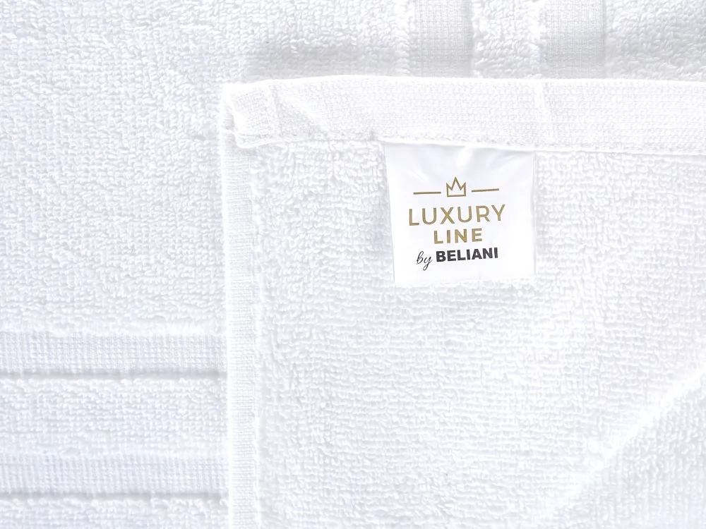 Hot Beliani Pyyhesetti Puuvilla Valkoinen 9 Kpl Mitiaro