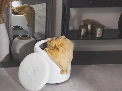 Cheap Beliani Rahi Keinonahka Säilytystila Valkoinen 38 Cm Maryland