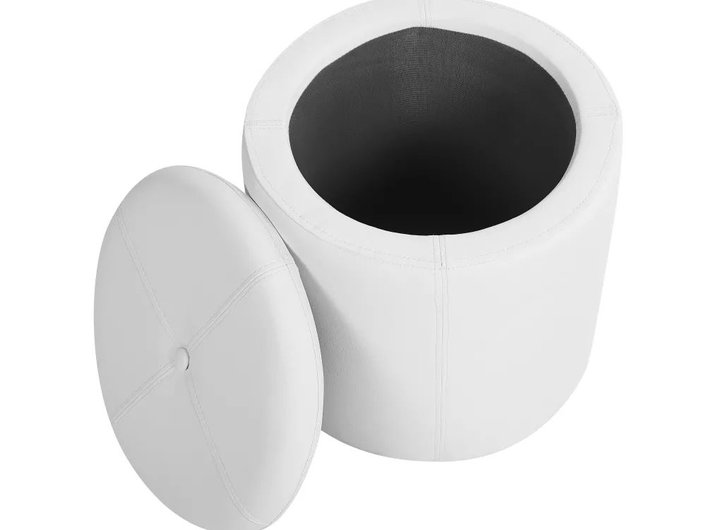 Cheap Beliani Rahi Keinonahka Säilytystila Valkoinen 38 Cm Maryland