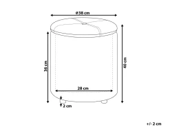 Cheap Beliani Rahi Keinonahka Säilytystila Valkoinen 38 Cm Maryland
