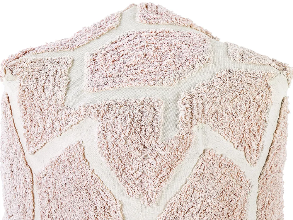 Discount Beliani Rahi Puuvilla Pastellipinkki/Beige 40 Cm Rojhan