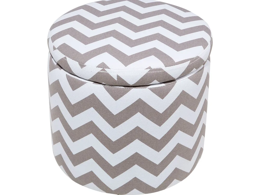 Store Beliani Rahi Puuvilla Säilytystila Vaaleanharmaa 35 Cm Tunica