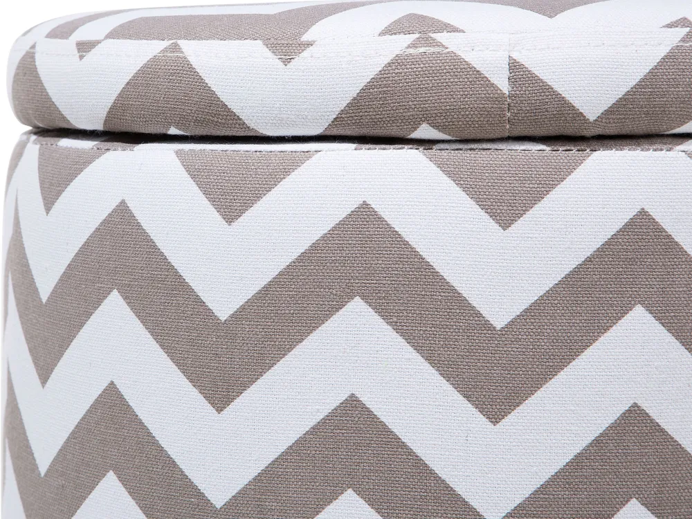 Store Beliani Rahi Puuvilla Säilytystila Vaaleanharmaa 35 Cm Tunica