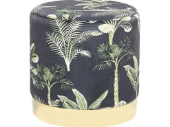 Säilytys<Beliani Rahi Sametti Musta/Vihrea Wriley