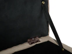 Säilytys<Beliani Rahi Sametti Säilytystila Vaaleanruskea 72 X 42 Cm Michigan