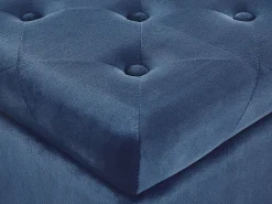 New Beliani Rahi Sametti Säilytystila Tummansininen 37 X 37 Cm Loretto